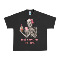 Pigment Black true crime all the time Urban Heavy Tee - MaliasSmallBusiness