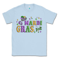 Dusty Blue it's mardi gras y'all Classic Tee - MaliasSmallBusiness