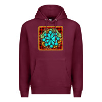 Burgundy gemstone cactus christmas coaster Premium Hoodie - JahusDesignShop