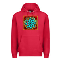 Cardinal gemstone cactus christmas coaster Premium Hoodie - JahusDesignShop