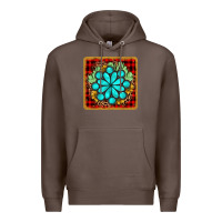 Coffee gemstone cactus christmas coaster Premium Hoodie - JahusDesignShop