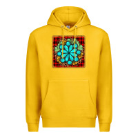 Lemon gemstone cactus christmas coaster Premium Hoodie - JahusDesignShop