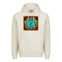 Oatmeal Heather gemstone cactus christmas coaster Premium Hoodie - JahusDesignShop