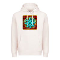 Pale Pink gemstone cactus christmas coaster Premium Hoodie - JahusDesignShop