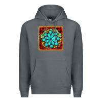 Rock gemstone cactus christmas coaster Premium Hoodie - JahusDesignShop