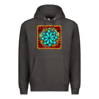 Smoke gemstone cactus christmas coaster Premium Hoodie - JahusDesignShop