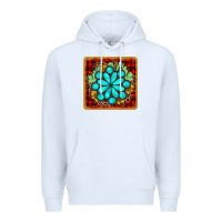 White gemstone cactus christmas coaster Premium Hoodie - JahusDesignShop