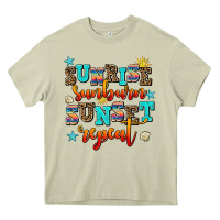 Mossy sunrise sunburn sunset repeat Heavy Core Tee - AdoDesignShop