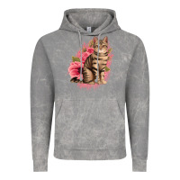 Cloud Rock floral cat Vintage Hoodie - Jasminsmagicworld