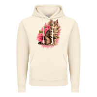Vintage Artic floral cat Vintage Hoodie - Jasminsmagicworld