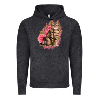 Vintage Black floral cat Vintage Hoodie - Jasminsmagicworld