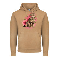 Vintage Camel floral cat Vintage Hoodie - Jasminsmagicworld