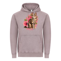 Vintage Zinc floral cat Vintage Hoodie - Jasminsmagicworld