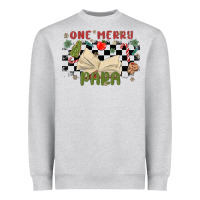 Heather Grey one merry para Heavyweight Sweatshirt - MaliasSmallBusiness