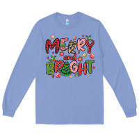 Colony Blue merry and bright Long Sleeve Tee - MaliasSmallBusiness