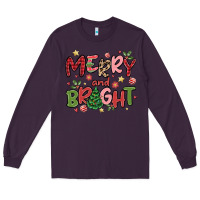 Plum merry and bright Long Sleeve Tee - MaliasSmallBusiness