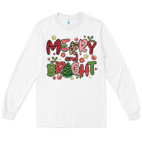 White merry and bright Long Sleeve Tee - MaliasSmallBusiness