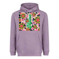 Lavender mama with hippie daisies Heavyweight Hoodie - TumblerDesignByShophia