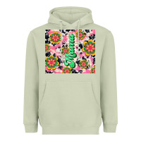 Matcha mama with hippie daisies Heavyweight Hoodie - TumblerDesignByShophia