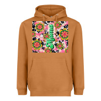 Meerkat mama with hippie daisies Heavyweight Hoodie - TumblerDesignByShophia