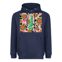 Navy mama with hippie daisies Heavyweight Hoodie - TumblerDesignByShophia