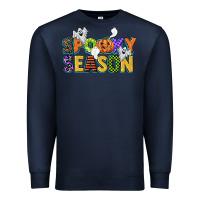 Navy spooky season Premium Sweatshirt - CowGirlArtShop