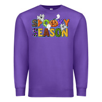 Purple spooky season Premium Sweatshirt - CowGirlArtShop