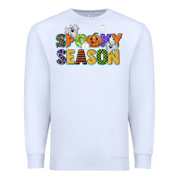 White spooky season Premium Sweatshirt - CowGirlArtShop