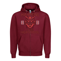 Burgundy Go Tiger High School Zipper Hoodie - Bettercallsaul