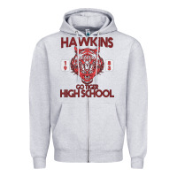 Heather Grey Go Tiger High School Zipper Hoodie - Bettercallsaul