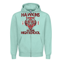 Seafoam Go Tiger High School Zipper Hoodie - Bettercallsaul