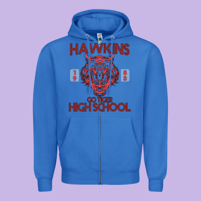 Go Tiger High School Zipper Hoodie Designed By Bettercallsaul