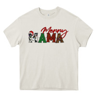 Cream merry mama Heavy Core Tee - BarkalooDesign