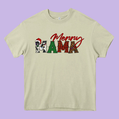 Merry Mama Heavy Core Tee Designed By Barkaloodesign