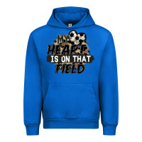 Cobalt my heart is on that field soccer Urban Hoodie - FaDigitalArtStudio