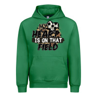 Emerald my heart is on that field soccer Urban Hoodie - FaDigitalArtStudio