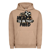 Pigment Burro my heart is on that field soccer Urban Hoodie - FaDigitalArtStudio