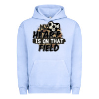 Pigment Grape Ice my heart is on that field soccer Urban Hoodie - FaDigitalArtStudio