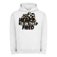Pigment Lunar Rock my heart is on that field soccer Urban Hoodie - FaDigitalArtStudio