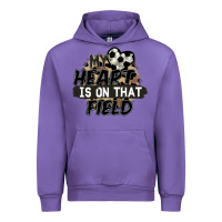 Tulip my heart is on that field soccer Urban Hoodie - FaDigitalArtStudio