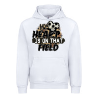 White my heart is on that field soccer Urban Hoodie - FaDigitalArtStudio