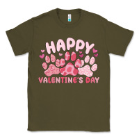 Army Green happy valentine's day Classic Tee - MaliasSmallBusiness