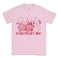 Bubblegum Pink happy valentine's day Classic Tee - MaliasSmallBusiness