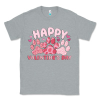 Heather Grey happy valentine's day Classic Tee - MaliasSmallBusiness