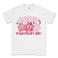 White happy valentine's day Classic Tee - MaliasSmallBusiness
