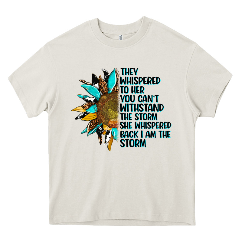 Sunflower They Whispered To Her Heavy Core Tee by AdoDesignShop | Teevron