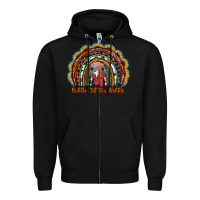 Black gobble till you wobble thanksgiving rainbow Zipper Hoodie - RanaPortraitStore