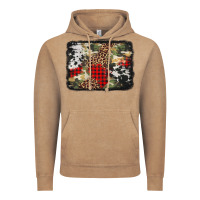 Vintage Coffee army cowhide leopard Christmas Vintage Hoodie - Jasminsmagicworld