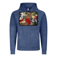 Vintage Denim army cowhide leopard Christmas Vintage Hoodie - Jasminsmagicworld