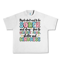 Lunar Rock people dont need to be sober and drugfree to deserve food Urban Heavy Tee - MaliasSmallBusiness